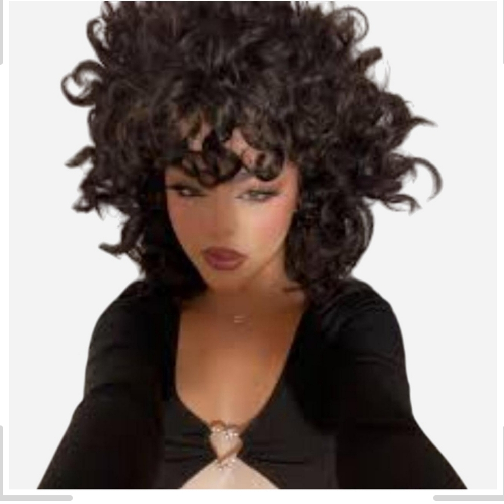 Black Curly Wig